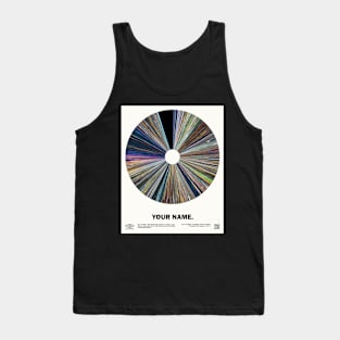 minimal_Your Name Warp Barcode Anime Tank Top